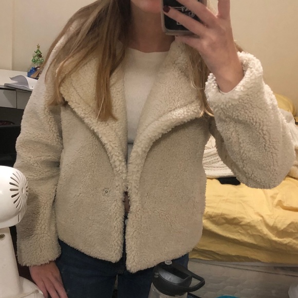 Abercrombie cropped Sherpa jacket - Picture 2 of 2